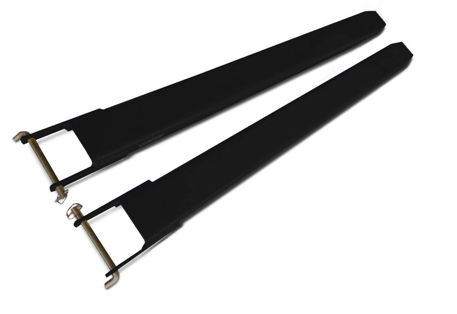 Extension forks increase forklift reach up to 2 metres, providing greater flexibility when handling longer or larger loads. Designed to fit a wide range of forklift types, they offer a practical solution for extending load capacity and improving material handling efficiency.